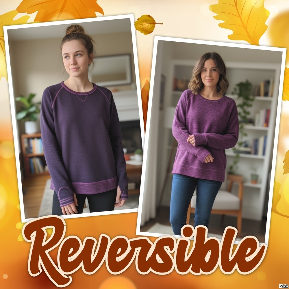 Reversible Purple Sweater